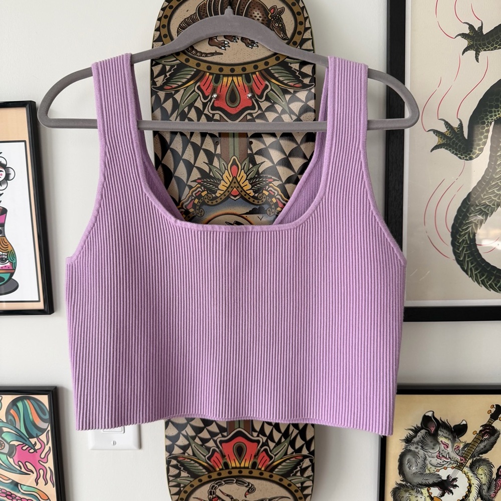 ABOUND Reversible Rib Crop Sweater Tank
